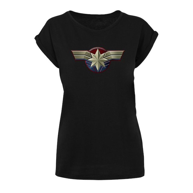 F4NT4STIC T-Shirt »Captain Marvel Chest Emblem«, Damen,Premium Merch,Regular -Fit,Kurze Ärmel,Logo Print online | I\'m walking
