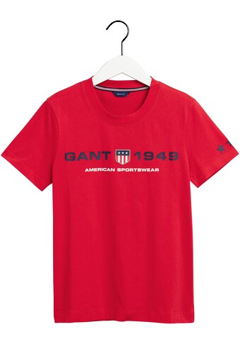 Gant Kurzarmshirt, mit tollem Retro Shield Logo kaufen