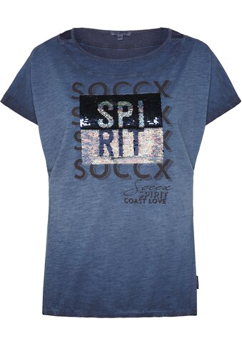 SOCCX Print-Shirt, mit schimmernden Pailletten kaufen