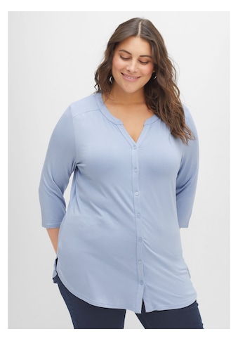 Sheego Blusenshirt »Shirtbluse«, aus fließend-elastischer Viskosequalität kaufen
