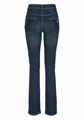 Arizona Bootcut-Jeans »mit sichtbarer Knopfleiste«, High Waist kaufen