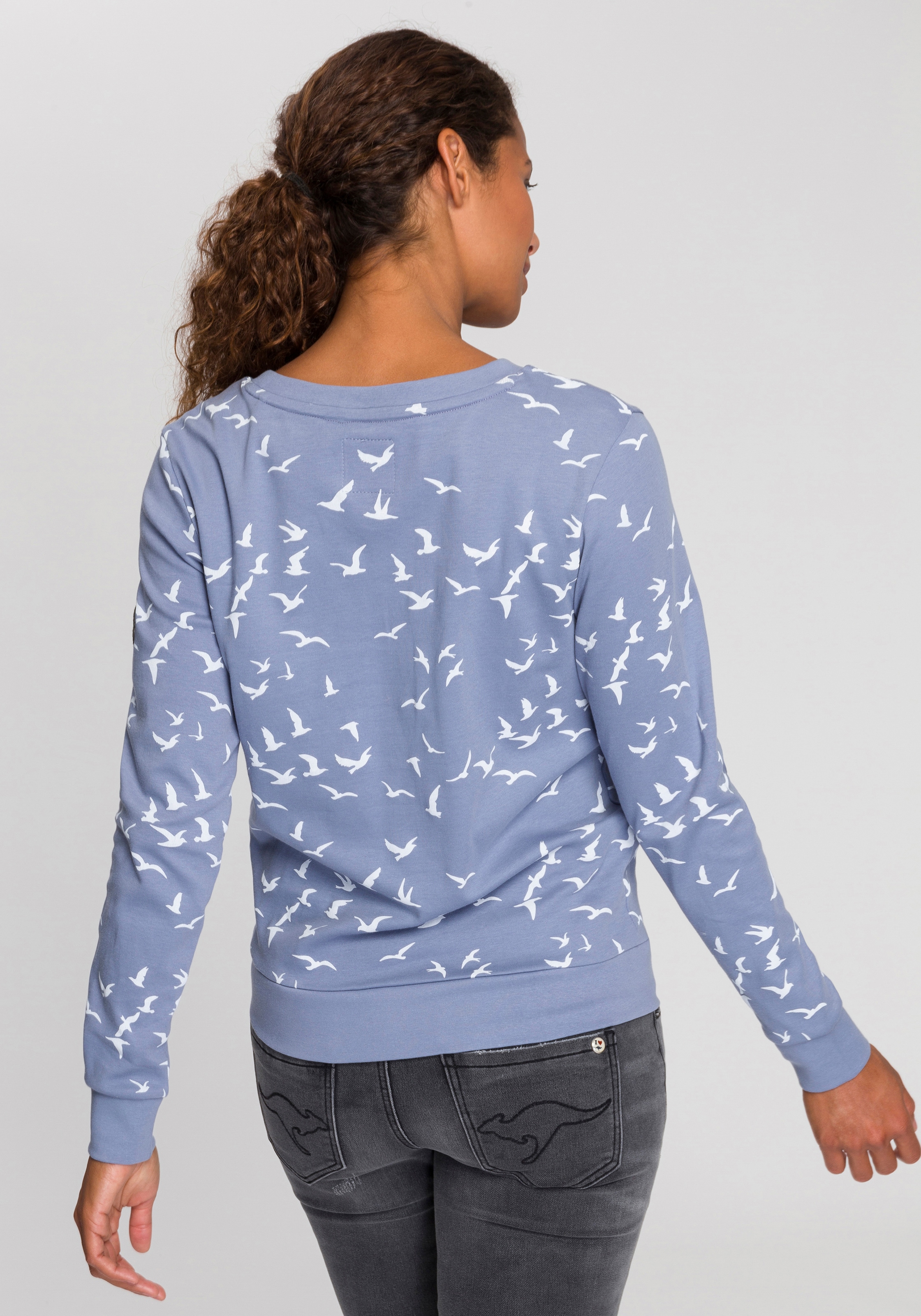 mit Minimal-Allover-Print modischem Sweatshirt, KangaROOS online