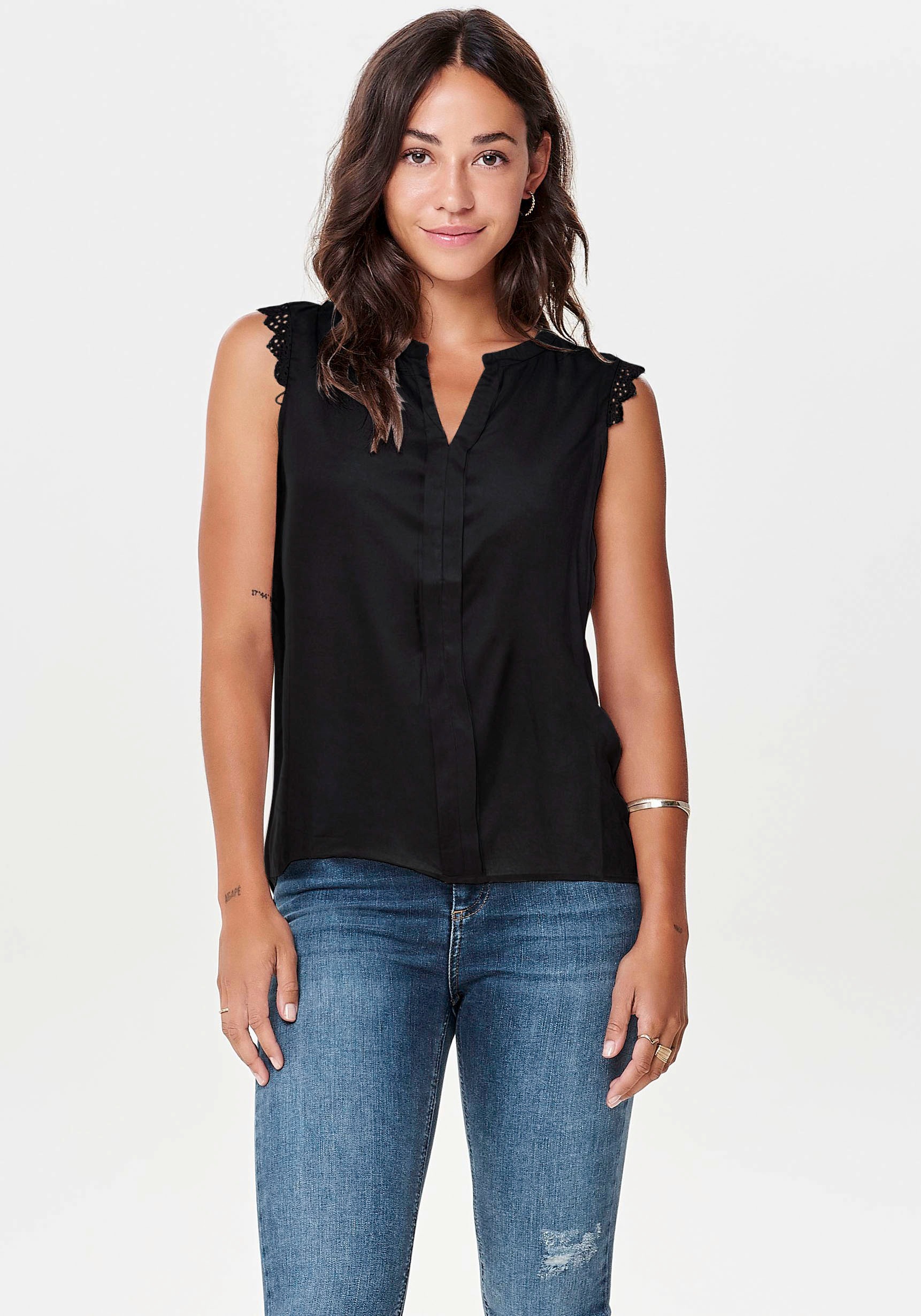 ONLY Shirttop »ONLKIMMI S/L TOP WVN NOOS« kaufen