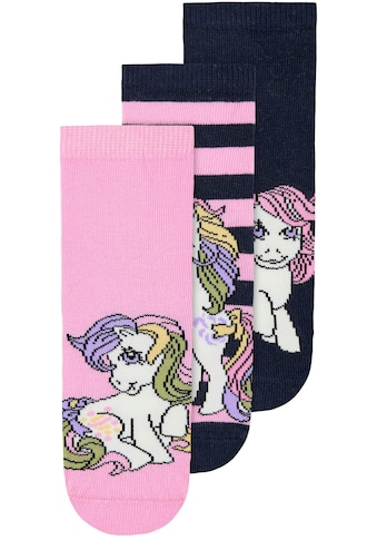 Socken »NMFNAOMLI MLP 3PK SOCK NOOS CPLG«, (3 Paar), mit My little Pony Motiv