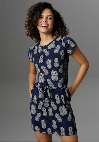 Aniston CASUAL Sommerkleid, mit Ananassen bedruckt - NEUE KOLLEKTION kaufen