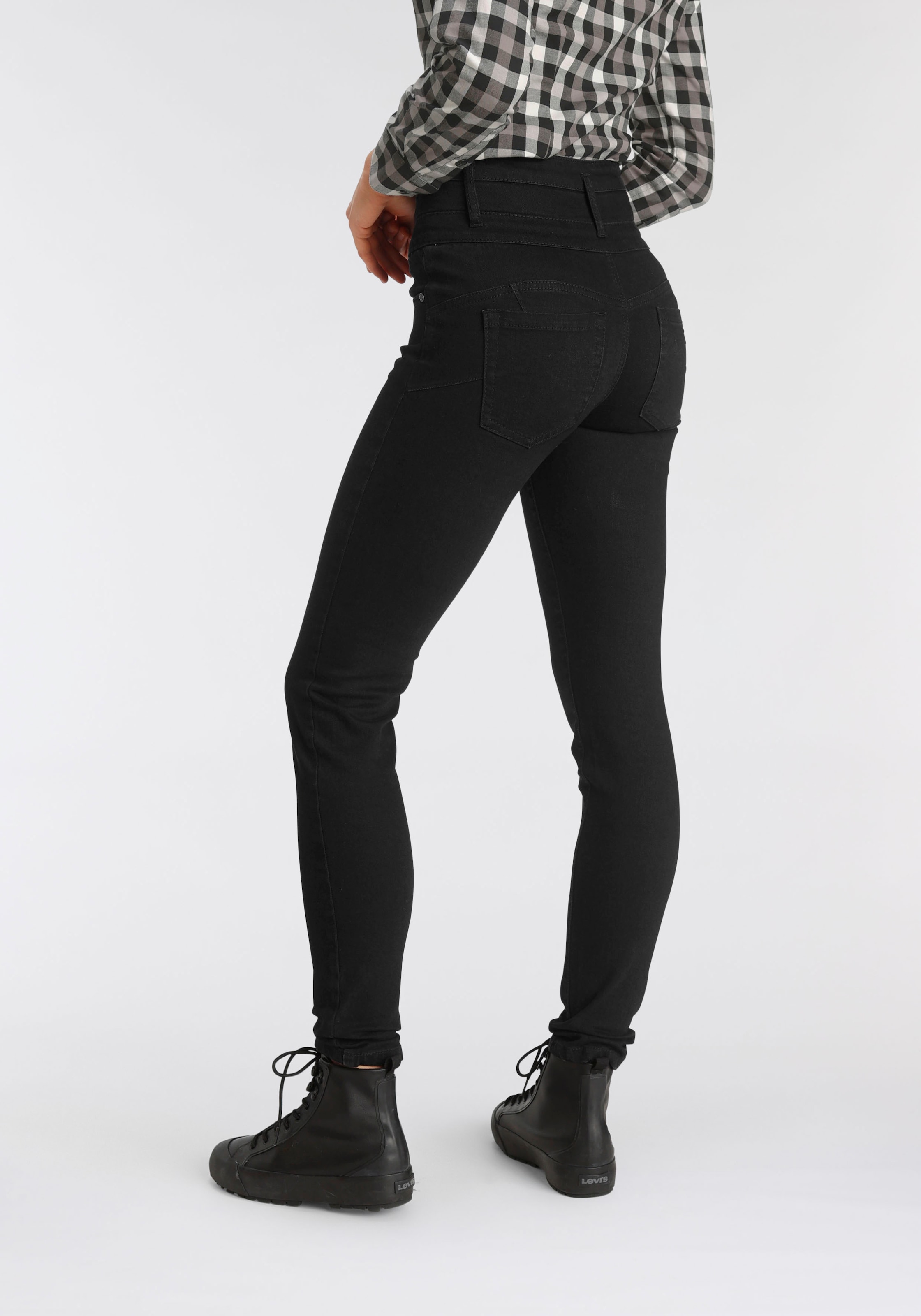 Arizona Slim-fit-Jeans »mit extra Bund«, Waist shoppen breitem High