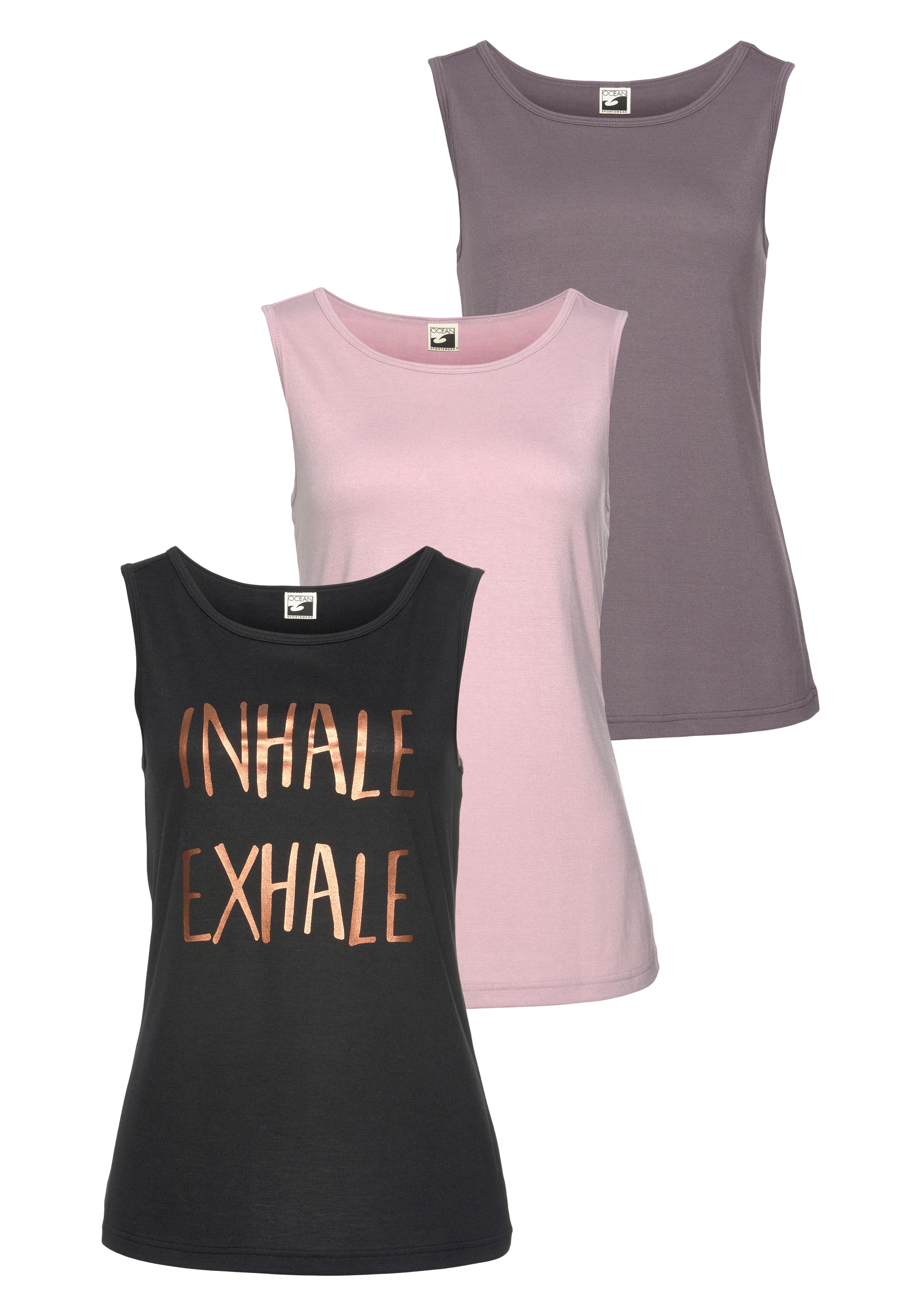Ocean Sportswear Tanktop, (3 tlg.), aus weicher Viskose-Mix-Qualität kaufen
