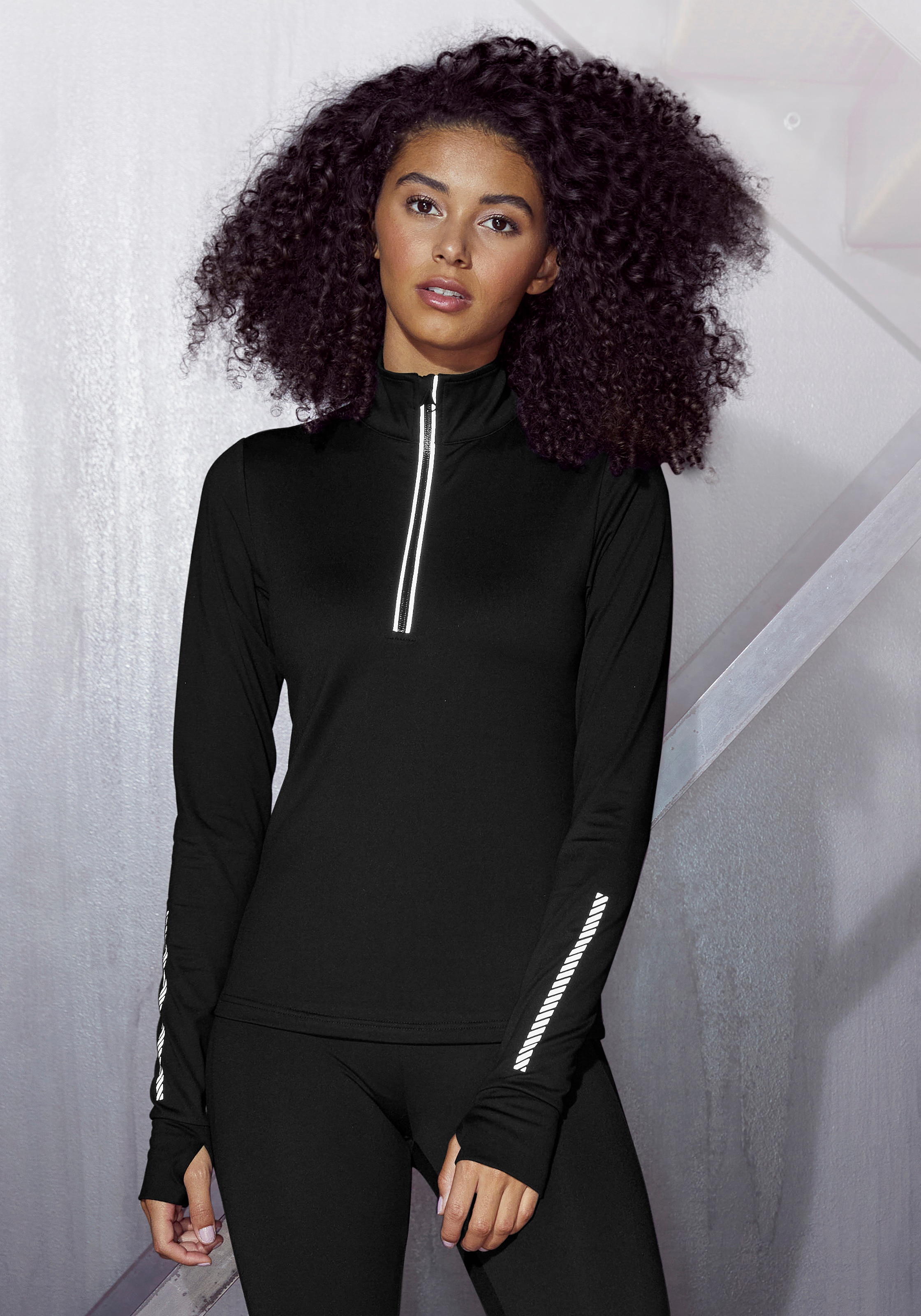 LASCANA ACTIVE Laufshirt, Thermo mit reflektierenden Details kaufen