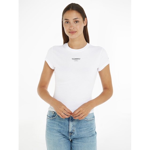 Tommy Jeans T-Shirt »TJW BBY ESSENTIAL LOGO 1 SS«, mit Tommy Jeans Logo  online | I'm walking