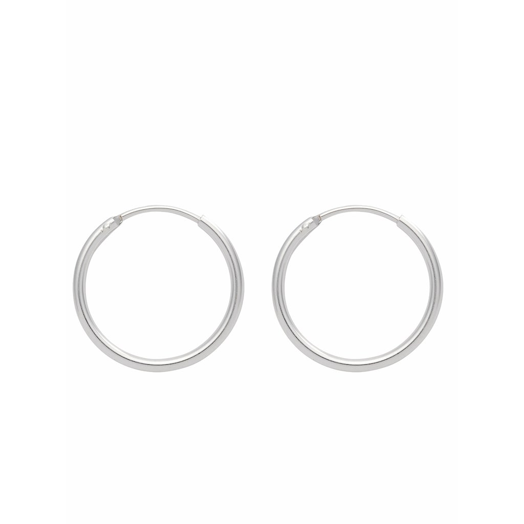 Adelia´s Paar Creolen »1 Paar 925 Silber Ohrringe / Creolen Ø 9 mm«, Silberschmuck für Damen
