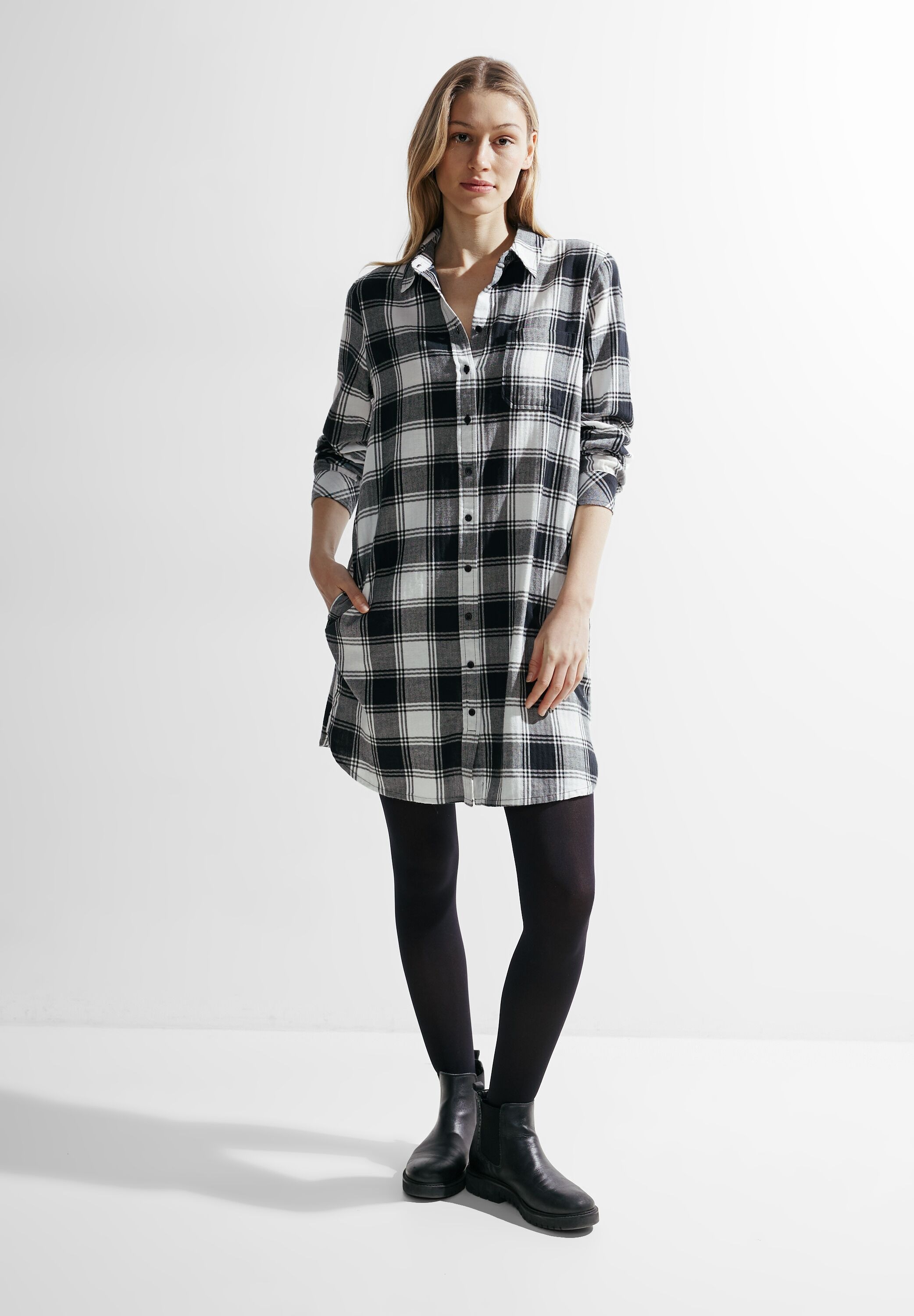 Hemdblusen-Style im online walking Blusenkleid, I\'m kaufen | Cecil