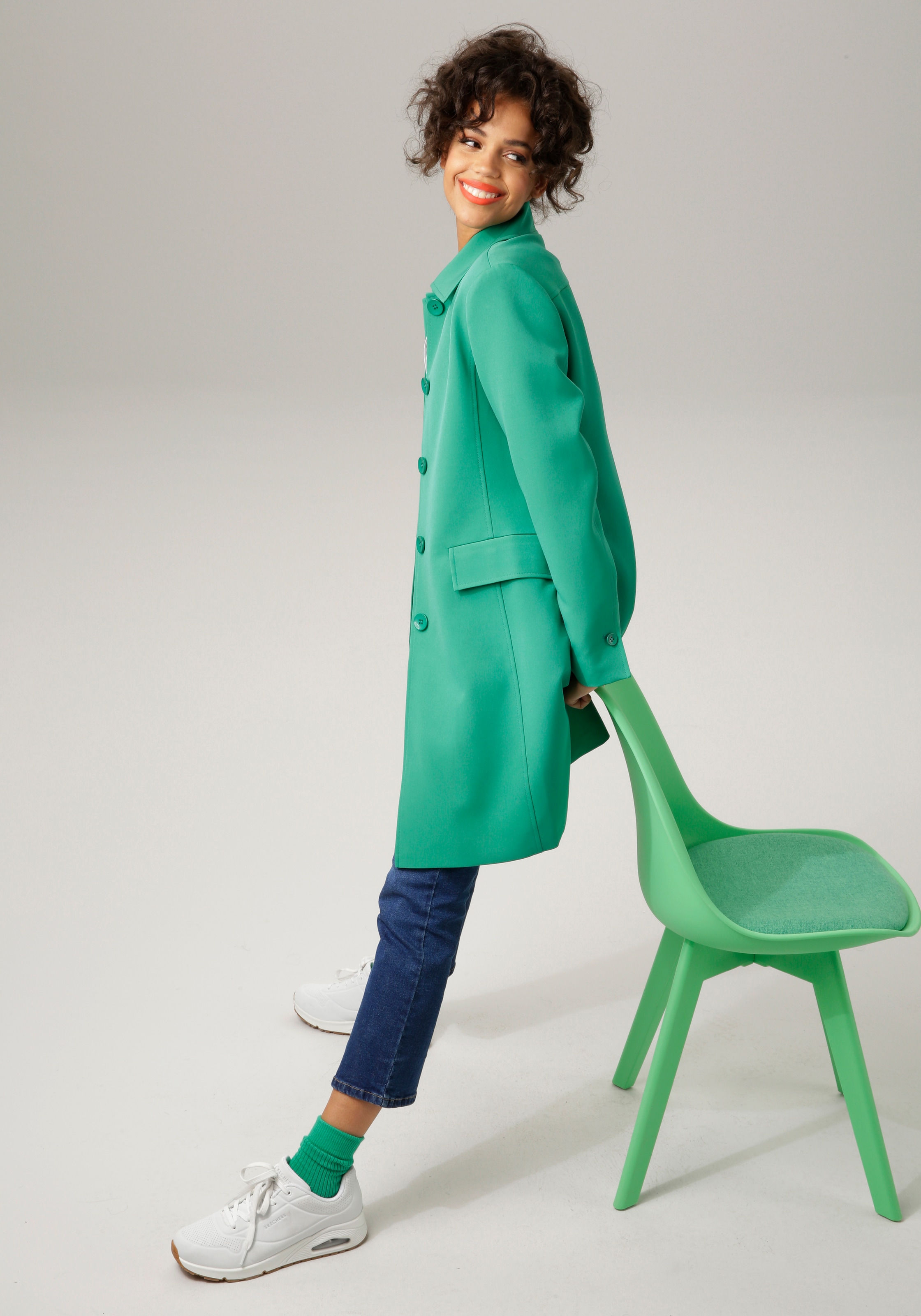 Aniston CASUAL Kurzmantel, in trendigen Knallfarben bestellen | I'm walking