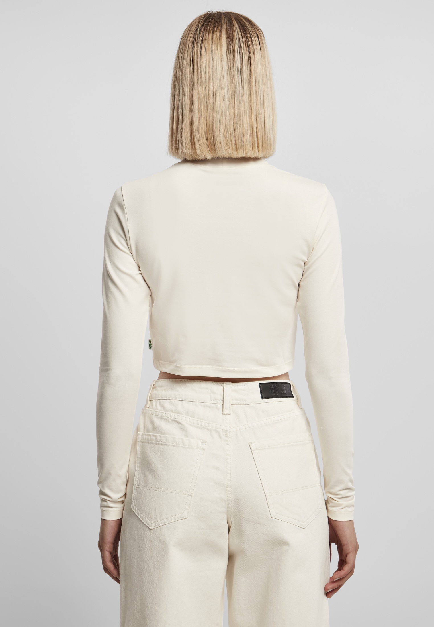 URBAN CLASSICS Langarmshirt »Damen Ladies online Organic I\'m (1 Turtelneck kaufen walking tlg.) | Cropped Longsleeve«