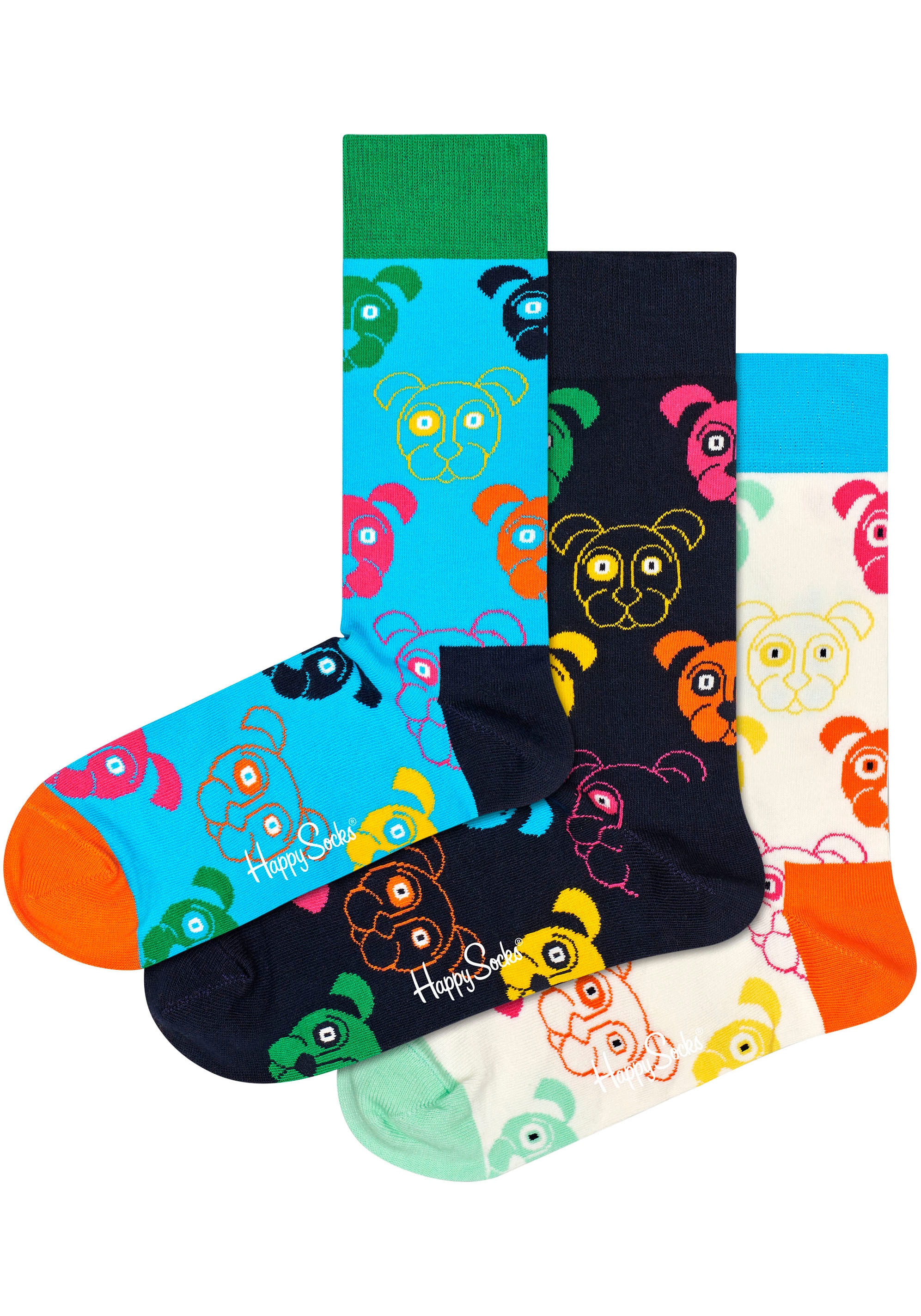 Gift Socks kaufen I\'m | Happy Hunde-Motiv Mixed Set«, »3-Pack Socken Socks Dog walking (Packung),