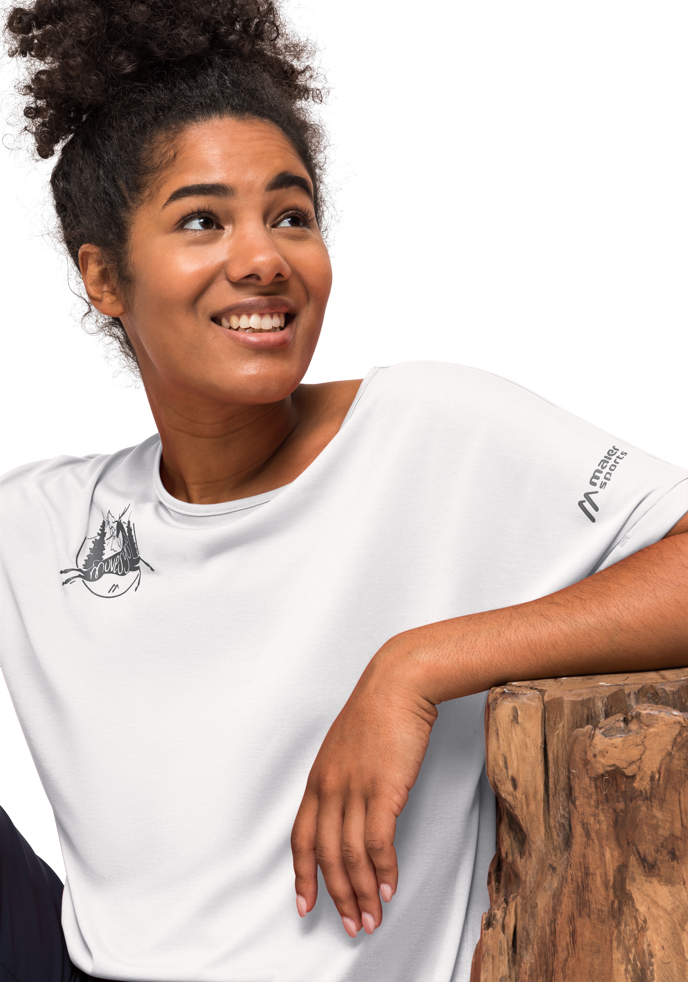 Maier Sports T-Shirt Damen für shoppen »Setesdal Freizeit W«, Kurzarmshirt und Wandern