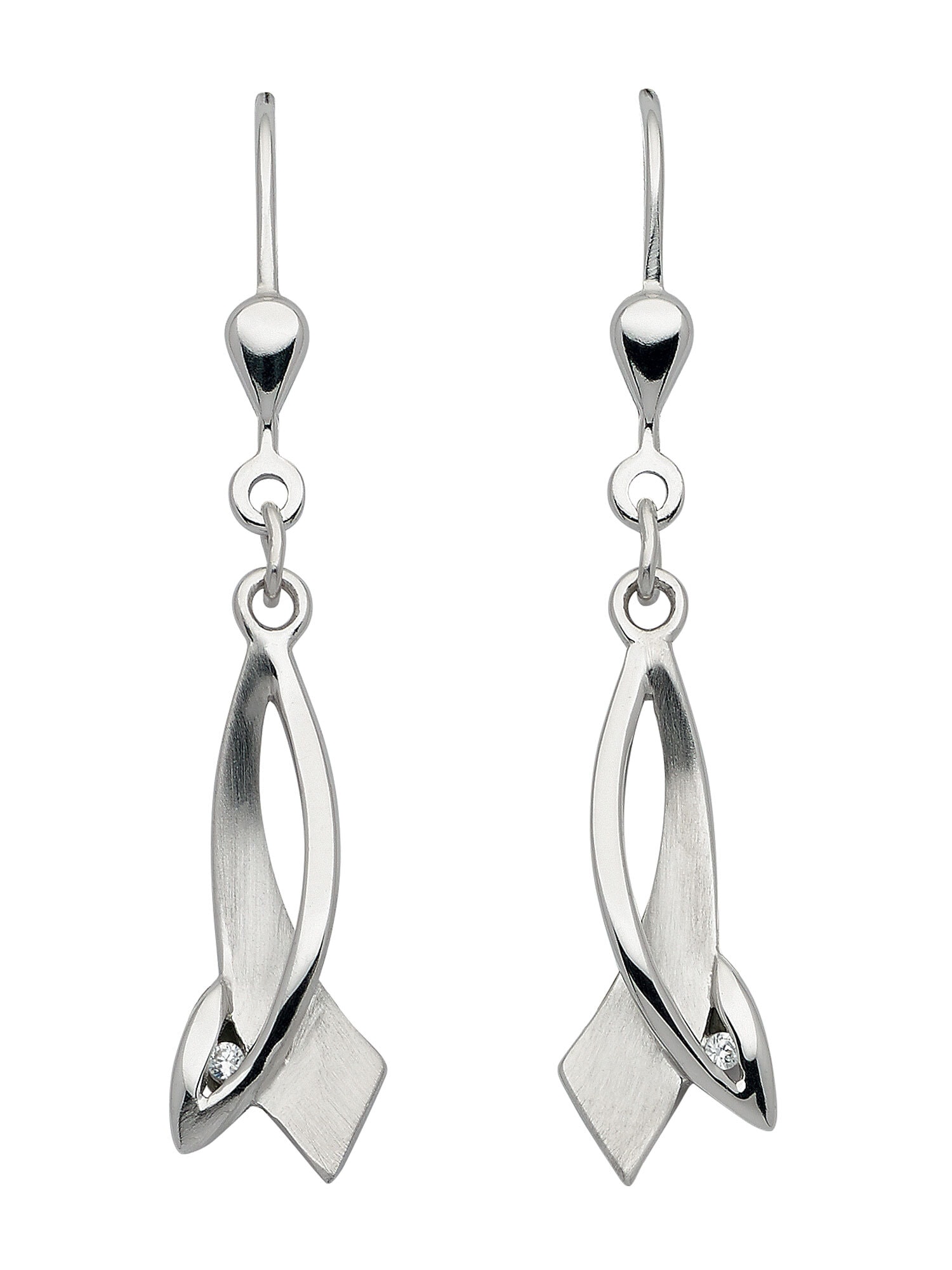Adelia´s Paar Ohrhänger »925 Ohrringe Silberschmuck Damen walking Zirkonia I\'m für Silber mit kaufen online Ohrhänger«, 